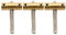 Musiclily Pro 10.8mm Brass Guitar Bridge Saddles Barrel Saddle for Vintage Tele/Telecaster Style Electric Guitar, Chrome (Set of 3)
