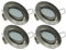 ChiliTec LED Einbauleuchte Deckenspot Einbauspot 4Watt 330 Lumen 26mm Tief Ø Loch 71mm schwenkbar 230V Sehr Flach Leichte Montage … (4 Stück)