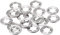 sourcing map Rondelle de Blocage M8 Rondelle de Verrouillage 7.4mm ID 15mm OD Interne Dent Pousser Vitesse Clips 304 Inox Acier 20pcs