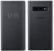 Samsung Original Galaxy S10 Protective LED View Wallet Cover Case - Black, EF-NG973PBEGWW