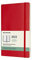 Moleskine Wochenplaner 2022, 12 Monate Wochenkalender, Wochenplaner und Notizbuch, weicher Einband, Format Groβ 13 x 21 cm, Farbe Scharlachrot, 144 Seiten