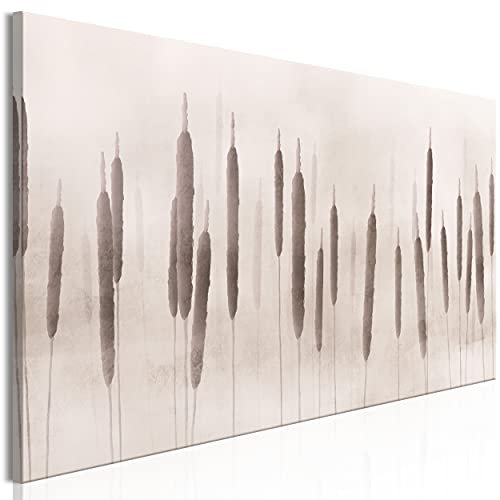 decomonkey Bilder Pflanzen 120x40 cm 1 Teilig Leinwandbilder Bild auf Leinwand Vlies Wandbild Kunstdruck Wanddeko Wand Wohnzimmer Wanddekoration Deko Natur