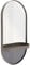 REMEMBER Wandspiegel mit Ablage Taupe - 30 x 60 cm - Moderner Wandspiegel