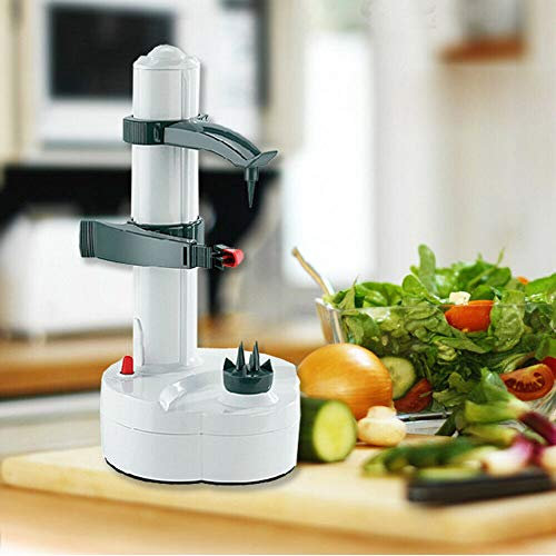 Vegetable Slicer Automatic Electric Rotating Potato Fruit Peeler Slicer Cutter