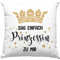 Kissen mit Füllung 40x40 Prinzessin Geschenk Mädchen Jugendliche Tochter Lustiger Spruch Geschenkiee Geburtstag Lustig (Grün)