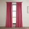 HPD Half Price Drapes Heritage Rideaux occultants en Velours Pelucheux pour Chambre à Coucher et Salon - 1 Panneau - 127 x 213 cm - Rose foncé