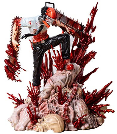 Anime Figure Chainsaw Man Denji Pochita Figure, PVC Static Chainsaw Man Statue Model Toy, Christmas Halloween Thanksgiving Gift, Best For Kids And Anime Fans(Size:29cm)