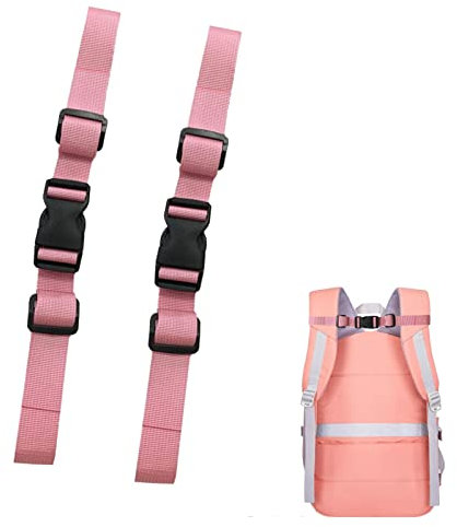 Verstellbarer Brustgurt Rucksack, 2 Stk Brustgurt für Schulranzen, Schnellverschluss Rucksackgurt, Rucksackriemen Nylon Brustgurt mit Schnalle Heavy Duty Schultergurte für Rucksack Schulranzen Wandern
