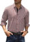 Elegancity Chemise Homme Décontractée à Carreaux Manches Longues Chemise Homme 100% Cotton Classics Checked Regular Chemise Rouge, L