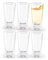 Galvog® Shot Glasses 50ml | Heavy Base Crystal Clear Shot Glasses Set of 6 – Reusable Drinking Party Shot Glasses for Jager Bomb Shooter Tequila Vodka
