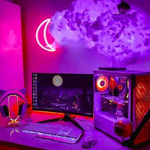 NOWLIN Thundercloud LED Light 3D Cotton Cloud Ceiling Light Kit Music Color Changing Atmosphere Cloud Wall Light for Ceiling Gaming Room Decorations (66)