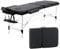 Panana Mobile Massageliege Klappbar 3 Zone, Höhenverstellbare Massagebank Aluminium mit Kopfstütze & Armlehnen und Tragtasche, Massagetisch für Kosmetik, Spa, Salon, Tattoo (Schwarz)