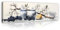 Leinwandbild für die Küche Tee japanischer Stil 145x45 cm Küchebilder Modern Panorama Bilder XXL Canvas Leinwand Bilder Groß Wandbilder Kunstdruck Wand Bild auf Leinwand Aufhängefertig