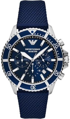 EMPORIO ARMANI Herrenuhr Chronograph Edelstahl, AR11588