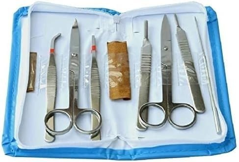 Mikroskop-Zubehör-Set, 7-teiliges Set, Mikroskop-Dissektionswerkzeug-Set, Teile und Zubehör, Mikroskop-Objektträger