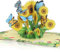 Omgpeike Geburtstagskarte - 3D Blumen Pop-Up-Karte für Jahrestag, Geburtstag, Dankeschön, Glückwunsch, Happy Birthday Grußkarte für Frau Mütter Kinder (Gelb-Grün)