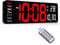 Sukeen Digitale Wanduhr, 13 Digitaluhr Wanduhr Digitaler Wecker mit Fernbedienung, Count Up & Down, 10-stufiges Dimmen, Dual Alarm, Datum, Temperatur für Zuhause, Fitnessstudio, Büro, Garage-Rot