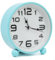 DIVCHI Alarm Clocks Bedside Silent Non-Ticking Table Clock With Large Display Battery Powered Table Clock For Heavy Sleepers (Blue)