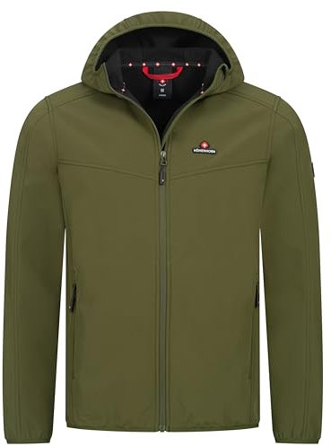 Höhenhorn Alpberg Herren leichte Softshell Jacke Outdoor Grün Gr. XL