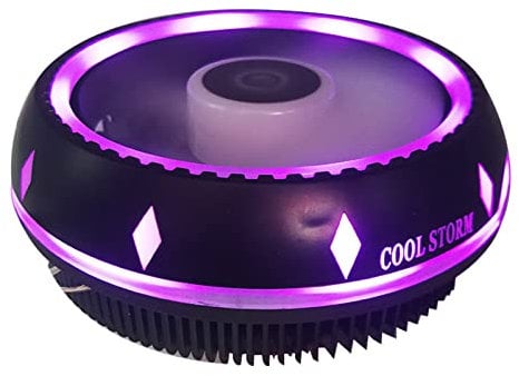 JSZDFSV High-Performance CPU Cooler RGB LED CPU Fan For LGA1150 1151 1155 AM4 AM3+ AM3 AM2+ FM1 FM2 Anodized Black Aluminum Quiet Cooling Fan
