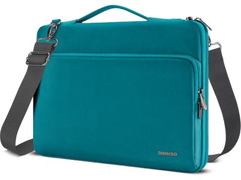 DOMISO 16 Inch Laptop Bag Cover Waterproof Shockproof Notebook Sleeve Case Shoulder Bag Protective Cover for 16 Dell/HP Pavilion Envy/ThinkPad IdeaPad/ASUS Vivobook,Turquoise