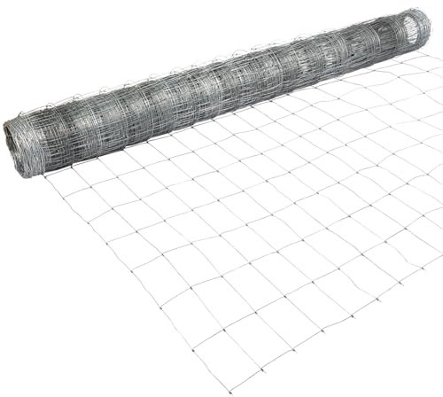 VOSS.farming Classic Wildzaun 50m, Knotengeflecht 200/17/15 Drahtzaun Wildschutzzaun Feuerverzinkt