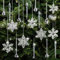 40 Stück Weihnachtsbaumschmuck, Acryl Schneeflocken Eiszapfen Anhänger Christmas Decorations,DIY Kristall Christbaumschmuck Weihnachten Deko