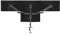 Pholiten Soporte de escritorio para monitor Quad 4 para pantallas de 32 pulgadas, soporte de monitor de ajuste de resorte de gas con VESA de 75 x 75 mm, 100 x 100 mm, abrazadera y ojal, color negro