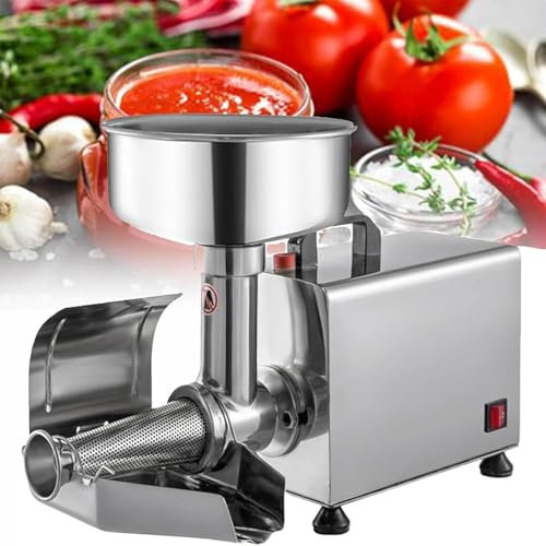 Commercial Tomato Strainer Machine, Stainless Steel Food Strainer, Efficient Durability, Easy to Clean and use, for Canning Tomato Purees