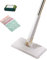 Automatic Cloth Changing Mini Mop, Flash speed mop dry pads,360°Rotating Automatic Cloth Changing Mop, Dry and Wet Easy Use for Kitchen Bathroom House Wall Mirrors (White)