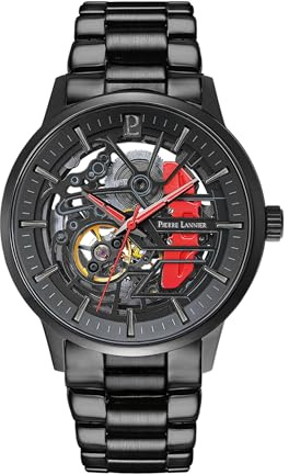 Pierre Lannier - Armbanduhr Automatic Paddock - Automatic Uhrwerk - Gehäusedicke: 12.3 mm - Gehäusebreite: 43 mm - Edelstahl - 5 ATM