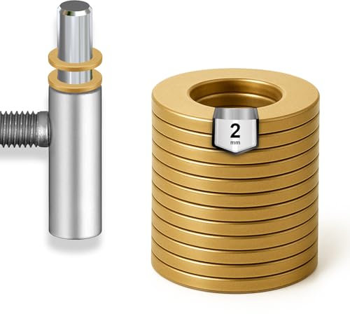 NIMA PARTS Arandelas de metal para puerta de habitación (latón chapado en latón)