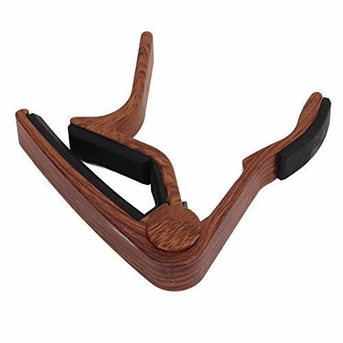 Langlebige Capo Schnellveröffentlichungsklemme, 5 Gitarren-Picks, für | Schnelle Tonwechsel, geeignet für 6-Saiten-Gitarren Banjos Mandolinen, aus Aluminiumlegierung, kratzsicher