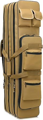 31/39/47 Zoll Doppelter Langer Gewehrkoffer Funktionaler Outdoor-taktischer Transportkoffer Für Erwachsene Mit Großer Kapazität Gewehrtasche wasserdichte Dreischichtige Struktur, A, 100CM