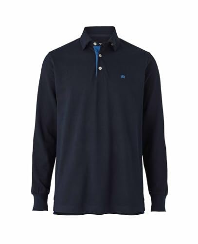 Men's Classic Fit 100% Cotton Pique Long Sleeve Polo Shirt | Luxury, Premium Quality, Casualwear, Summer, Holiday, Travel