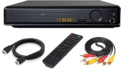 4K Blu-ray DVD Player with HDMI, USB Port, and Power-Off Memory for Home Entertainment and Eye Protection
