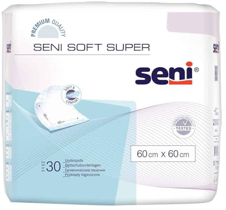 SENI Soft Super Bettschutzunterlage 60x60 cm 30 St