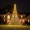 Fairybell LED-Weihnachtsbaum für draußen im Fahnenmast - 6 Meter - 1200 LEDs - Warmweiss mit Twinkle - Geeignet für vorhandene Fahnenmasten