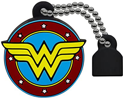 Emtec ECMMD16GDCC03 USB-Stick 2.0 Lizenzserie DC Comics Collection 16 GB Wonder Woman Material weichem Gummi, 16gb/Wonderwoman, NA