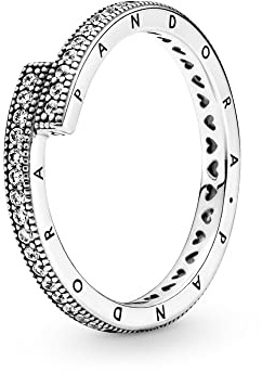 PANDORA Sparkling Overlapping Ring