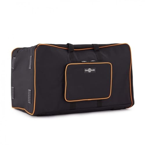 12 Inch Padded PA Speaker Bag by Gear4music 61 x 36 x 35 cm | Universal tote for 12-inch PA speakers, canvas cover with 20mm padded foam, retractable flap for handle access