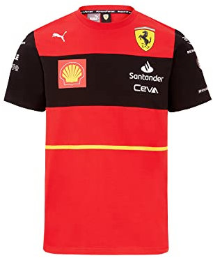Ferrari Herren Sf Sainz Replica Tee Unterhemd, rot, L