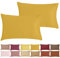 P'tit Basile - Kissenbezug 35x40 cm - 2er Pack Baby Kopkissenbezüge Für Babywiege - Senfgelb - 100% Bio-Baumwolle 57 Fäden/cm² ohne schädliche Substanz - Für Kinder Bett 60x120 70x140 cm
