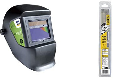 GYS - Masque de Soudage LCD MASTER 11 - Teinte 11 Noir & ELECTRODES Rutiles Ø 2, 0 E6013 - Blister de 50 - CONSOMMABLE Soudure Arc/MMA - Toutes positions - A L'electrode - Amorcage Des 40V