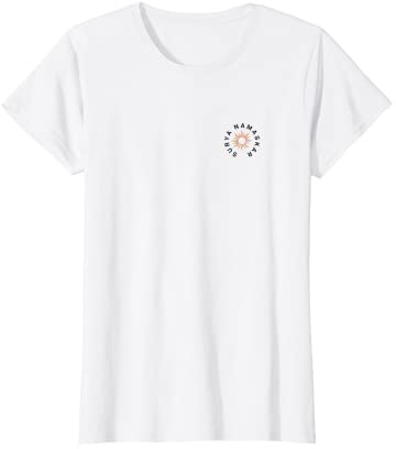 Minimalistisches Yoga Sonnengruss Guten morgen Damen T-Shirt