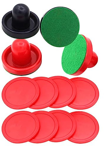 CLISPEED 1 Satz Kugelkopf Airhockey-ersatz Filzgleiter Für Airhockeyschläger Spieltische Ersatzschläger Für Air Hockey Air-Hockey-Pusher-Pads Air-Hockey-paddel Kind Tischtennis Runden Harz