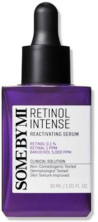 SOME BY MI Retinol Intense Reactivating Serum – 30ml – Bakuchiol-Retinol-Serum für straffere Haut – Verfeinert Poren & verbessert Hautstruktur – Koreanische Hautpflege