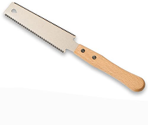 Kleine Handsäge mit doppeltem Sägeblatt, 15cm Sägeblatt, japanische Ryoba Handsäge für Holzbearbeitung, PVC-Rohr schneiden, DIY Projekt