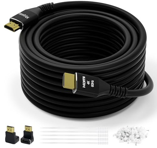 Mygatti Cavo 4k HDMI da 10 Metri,cavo Ultra HD HDMI 2.0,connettori placcati in oro,4K@60Hz,HDCP 2.2, ARC,cavo HDMI per laptop, monitor, HDTV, PS5, Xbox One e altro