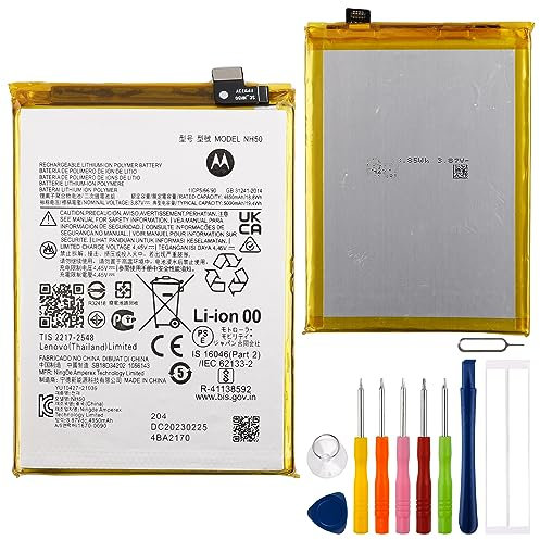 E-yiiviil Batteria di ricambio NH50 compatibile con Moto G22 XT2231-2 con strumenti